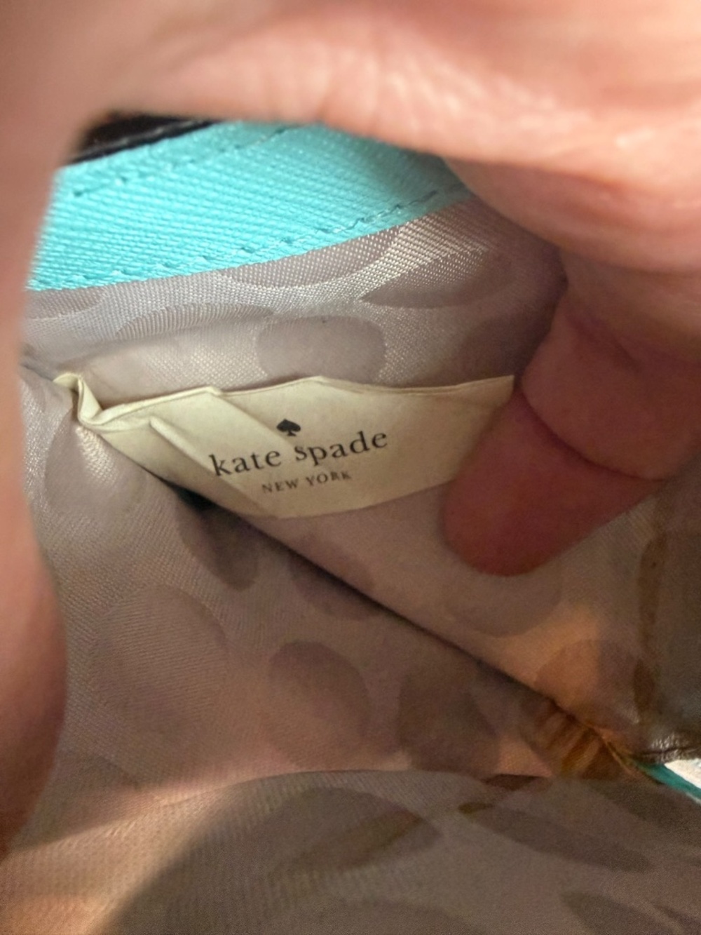 Kate Spade Tiffany Blue Saffiano Leather Bifold Wallet - Picture 8 of 12